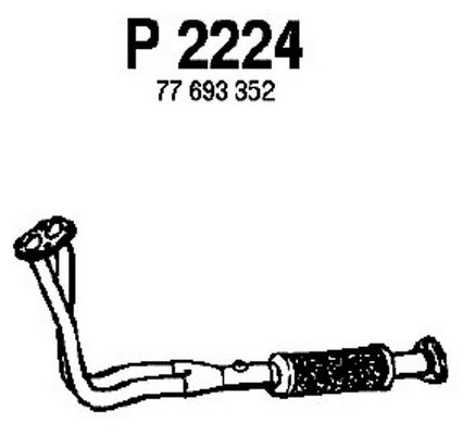 Труба выхлопного газа P2224 FENNO