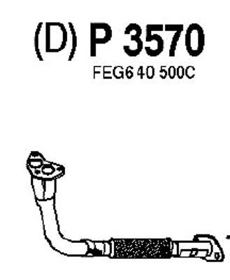 Труба выхлопного газа P3570 FENNO