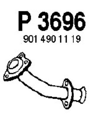 Труба выхлопного газа P3696 FENNO