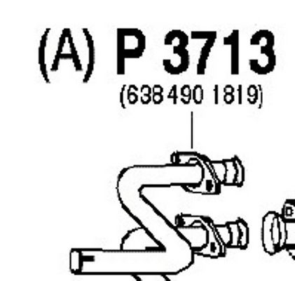 Труба выхлопного газа P3713 FENNO