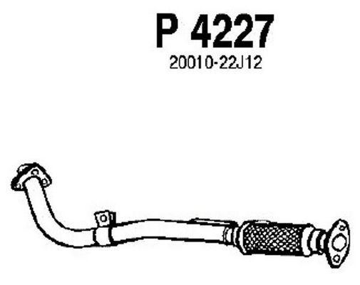 Труба выхлопного газа P4227 FENNO