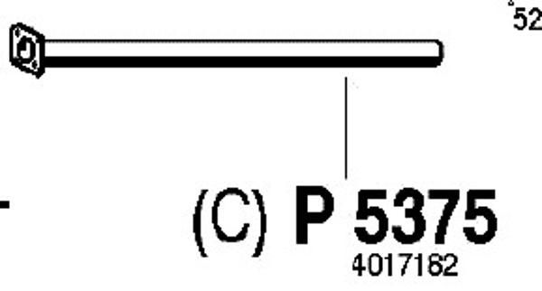 Труба выхлопного газа P5375 FENNO