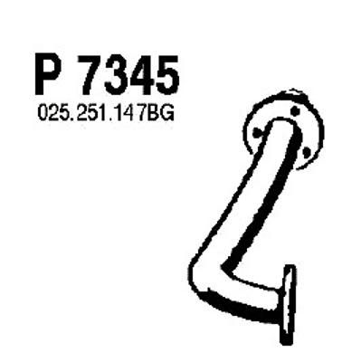 Труба выхлопного газа P7345 FENNO