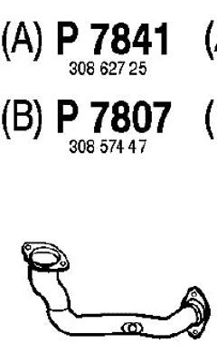 Труба выхлопного газа P7841 FENNO
