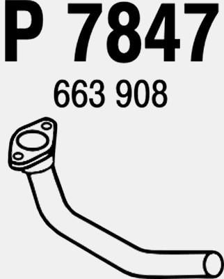 Труба выхлопного газа P7847 FENNO