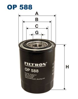 Масляный фильтр OP588 FILTRON