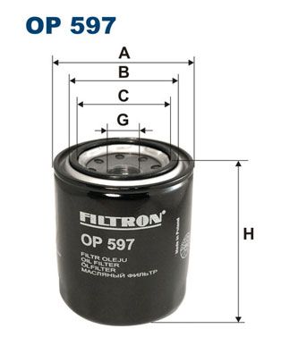 Масляный фильтр OP597 FILTRON