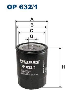 Масляный фильтр OP6321 FILTRON