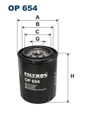 Масляный фильтр OP654 FILTRON