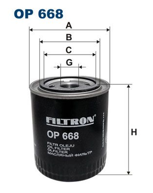 Масляный фильтр OP668 FILTRON