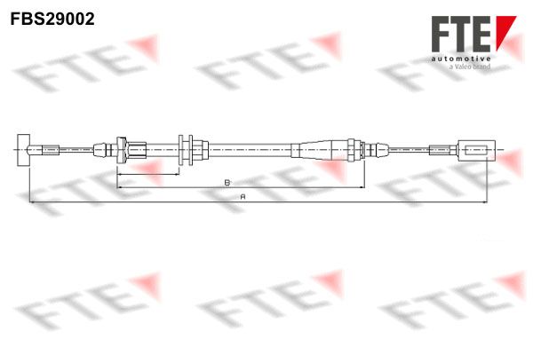 Трос, стояночная тормозная система FBS29002 FTE