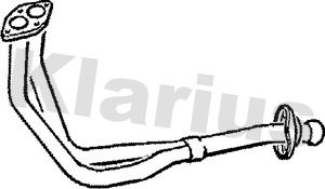 Труба выхлопного газа 130114 KLARIUS
