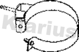 Прокладка, труба выхлопного газа 410153 KLARIUS