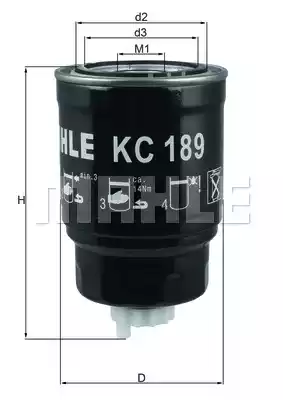 Топливный фильтр KC189 KNECHT