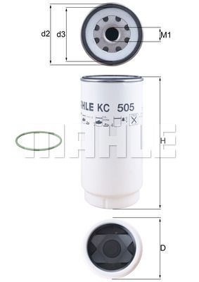 Топливный фильтр KC505D KNECHT