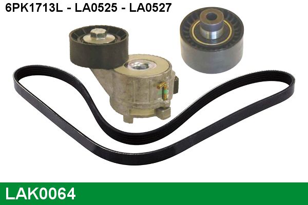Поликлиновой ременный комплект LAK0064 LUCAS ENGINE DRIVE