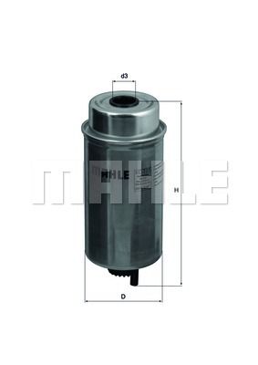 Топливный фильтр KC227 MAHLE ORIGINAL