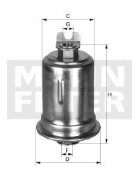 Топливный фильтр WK61434 MANN-FILTER