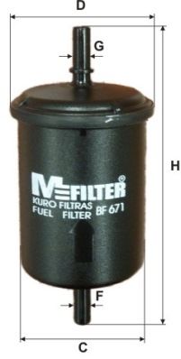 Топливный фильтр BF671 MFILTER