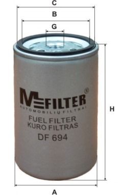 Топливный фильтр DF694 MFILTER