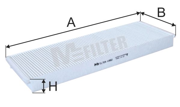 Фильтр, воздух во внутренном пространстве K952 MFILTER