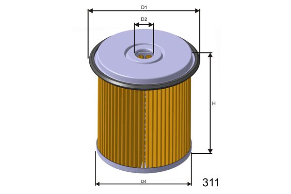 Топливный фильтр F102 MISFAT