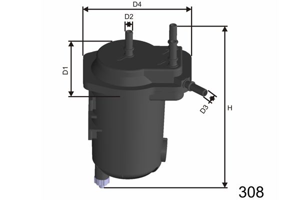 Топливный фильтр F122 MISFAT