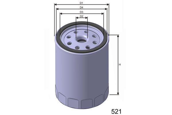 Масляный фильтр Z438 MISFAT