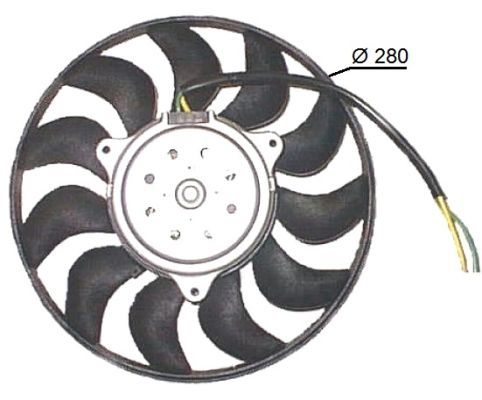 Вентилятор, охлаждение двигателя 47616 NRF