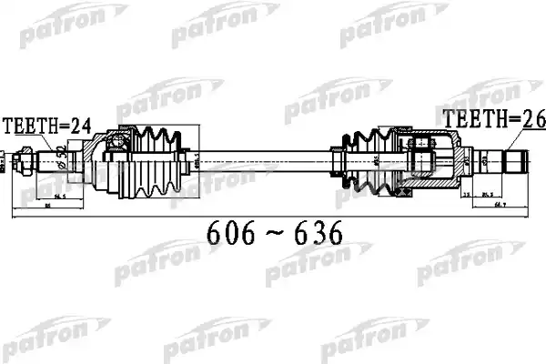 Приводной вал PDS0516 PATRON