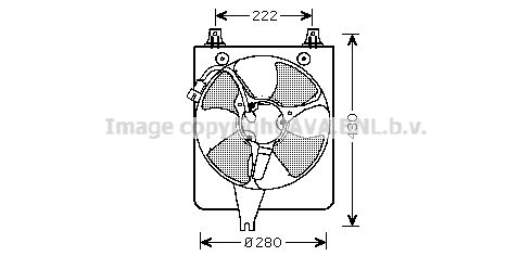 Вентилятор, охлаждение двигателя HD7529 PRASCO