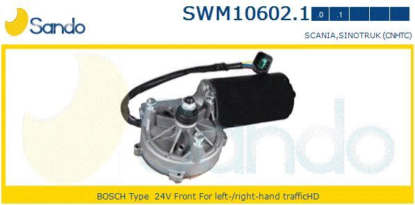 Двигатель стеклоочистителя SWM106021 SANDO