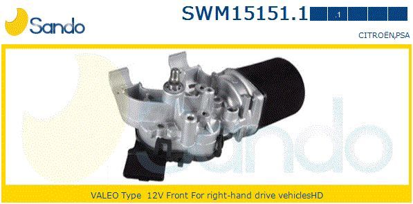 Двигатель стеклоочистителя SWM151511 SANDO