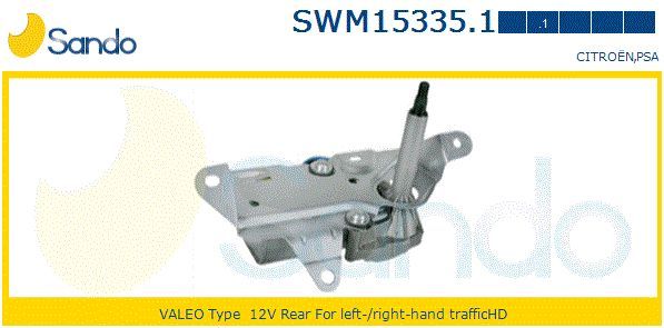 Двигатель стеклоочистителя SWM153351 SANDO