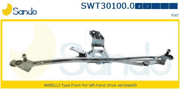 Система тяг и рычагов привода стеклоочистителя SWT301000 SANDO