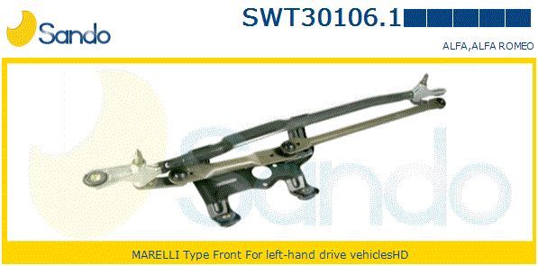 Система тяг и рычагов привода стеклоочистителя SWT301061 SANDO