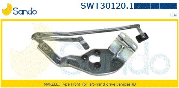Система тяг и рычагов привода стеклоочистителя SWT301201 SANDO