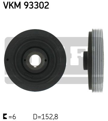 Ременный шкив, коленчатый вал VKM93302 SKF