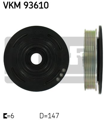 Ременный шкив, коленчатый вал VKM93610 SKF