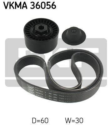 Поликлиновой ременный комплект VKMA36056 SKF