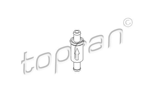 Клапан, провод стеклоомывателя 101975 TOPRAN