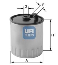 Топливный фильтр 2442900 UFI