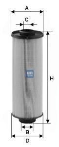 Топливный фильтр 2601600 UFI