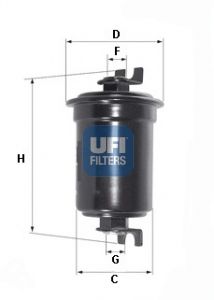 Топливный фильтр 3155200 UFI