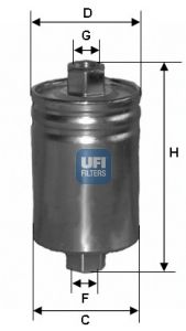 Топливный фильтр 3158900 UFI