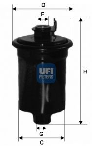 Топливный фильтр 3160300 UFI