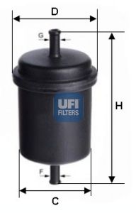 Топливный фильтр 3169100 UFI