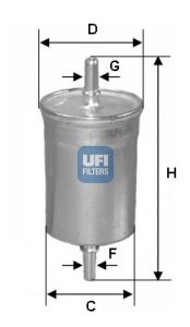 Топливный фильтр 3172200 UFI