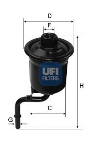 Топливный фильтр 3191400 UFI