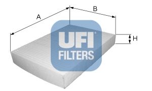 Фильтр, воздух во внутренном пространстве 5300200 UFI